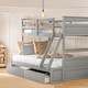preview thumbnail 2 of 10, Twin Over Full Bunk Bed House Bed Kids Bed