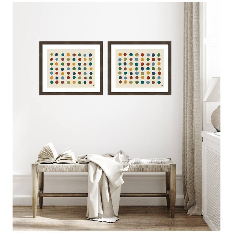 Kate and Laurel Meditation No. 3 2 Piece Framed Wall Art Print Set by Kelly Knaga
