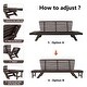 preview thumbnail 4 of 5, Merax Outdoor Wood Daybed Sofa Chaise Lounge with Cushions