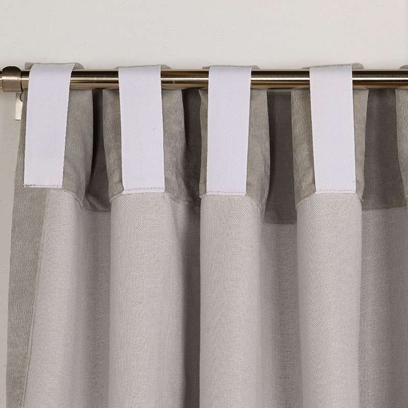 Padma Velvet 50x84 Back-Tab Curtain Panel (Single Panel)