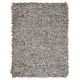 preview thumbnail 83 of 116, SAFAVIEH Handmade Leather Shag Alois Modern Rug 6' x 9' - Grey/Beige - Rectangle