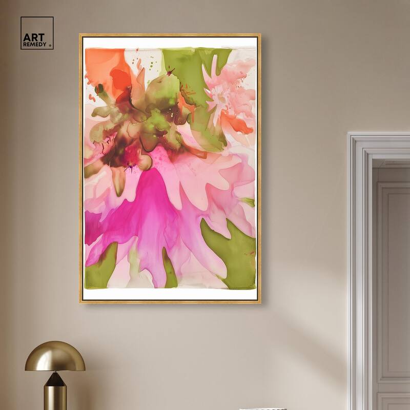 Vibrant Fluidity Floral I Canvas by Art Remedy