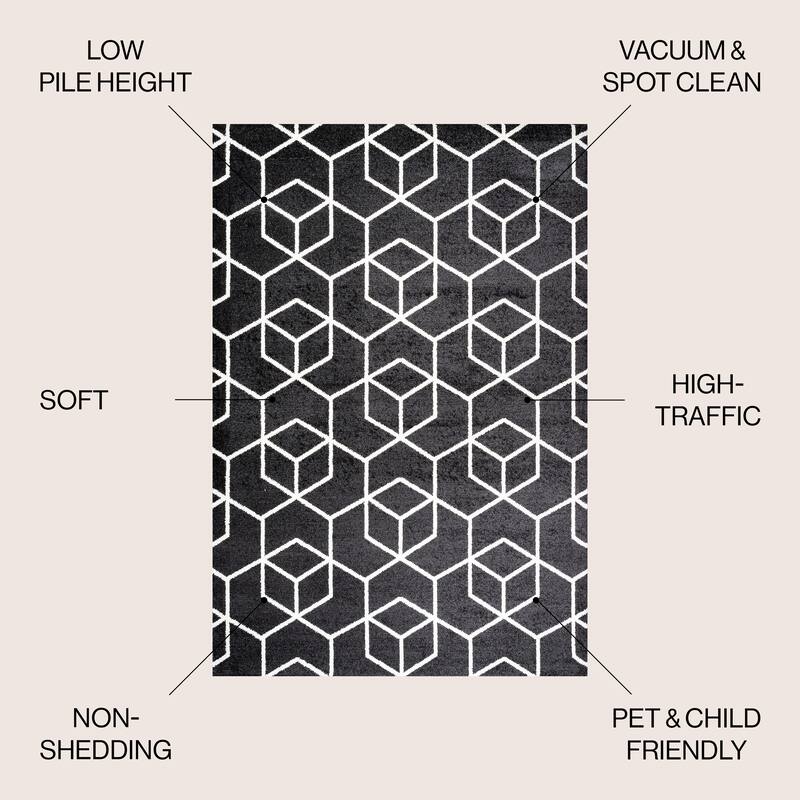 JONATHAN Y Cole Blocks Modern Geometric Area Rug