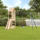 preview thumbnail 12 of 21, vidaXL Swing Set Outdoor Backyard Wooden Playground Equipment for Kids Age 3-8 124.4" x 101.2" x 103.9" Pine