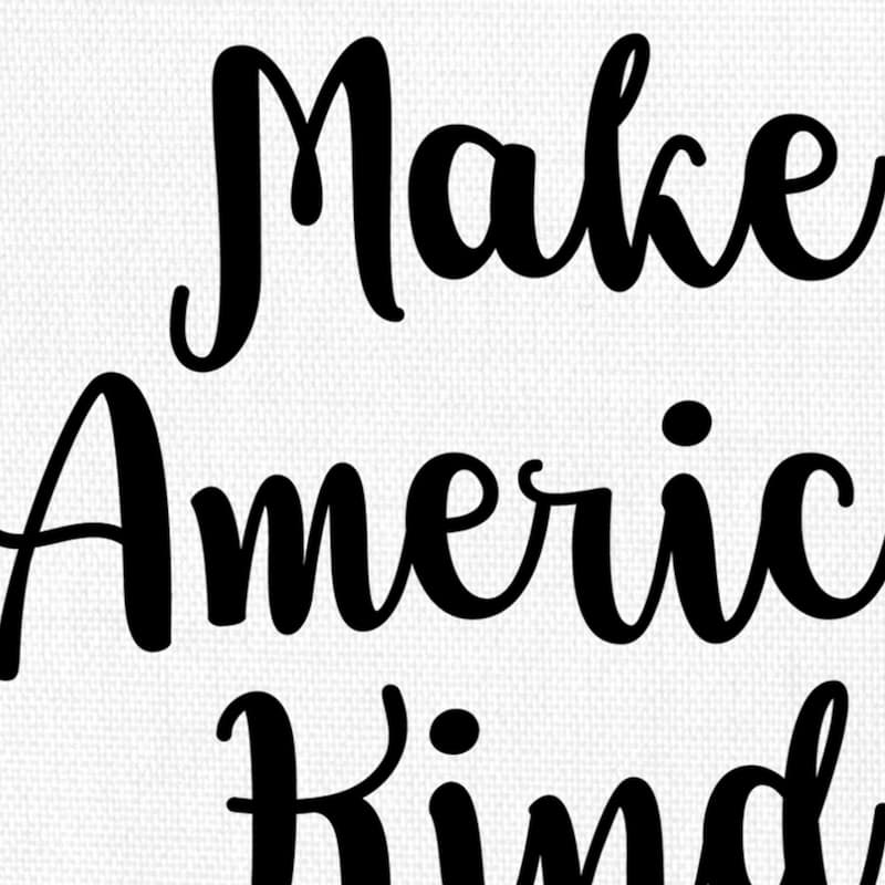Make America Kind by Jan Weiss Canvas Art Print