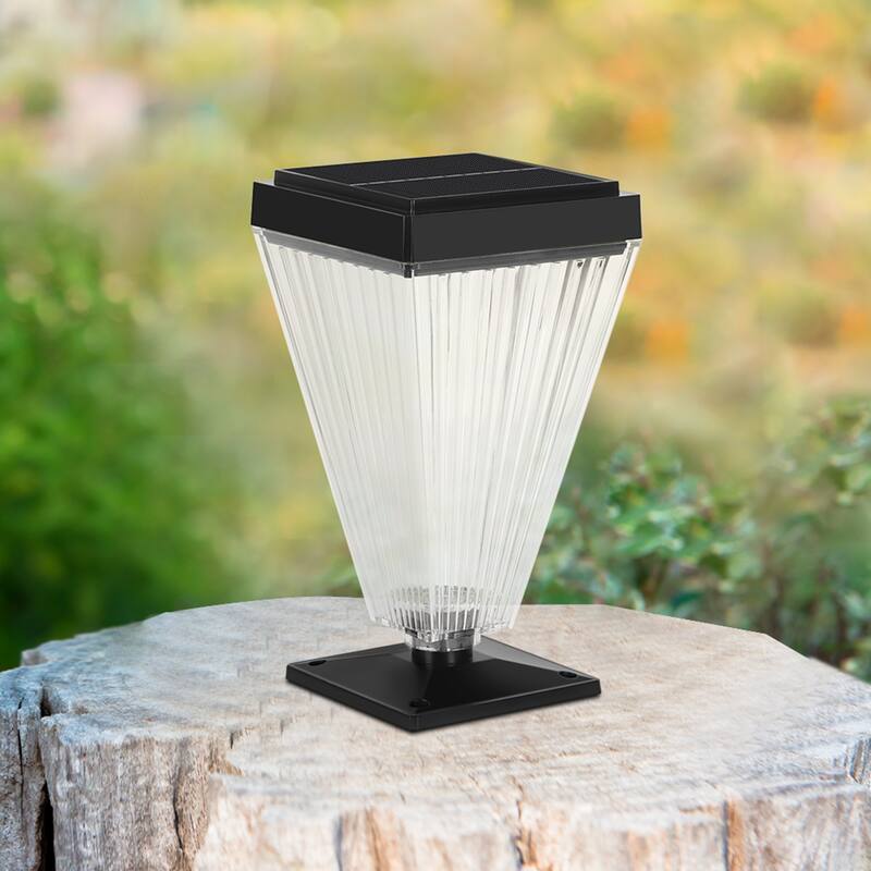 Solar Post Cap Lights 2 Pack, 2 Mode Bright - 2PCS