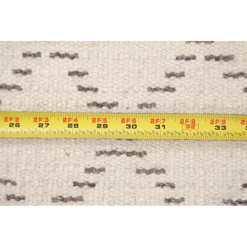 Modern Geometric Oriental Moroccan Wool Area Rug Hand-knotted - 5'0" x 7'9"