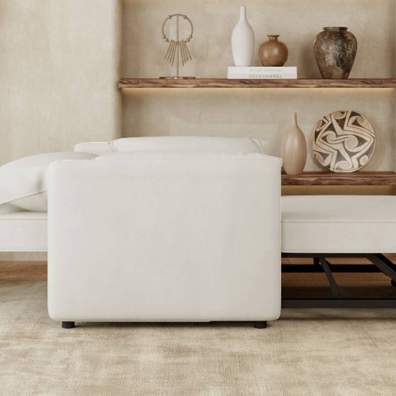 Pull-out Sofa Bed, 3-in-1 Convertible Sleeper