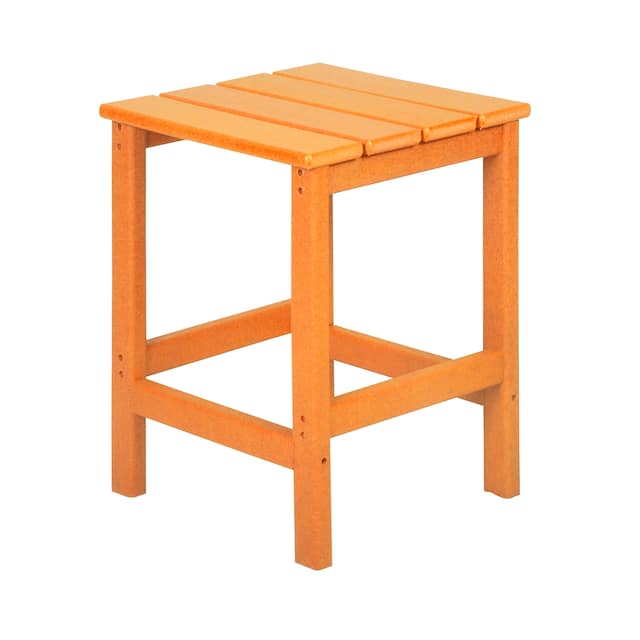 Laguna Outdoor Patio Square Side Table / End Table - Orange