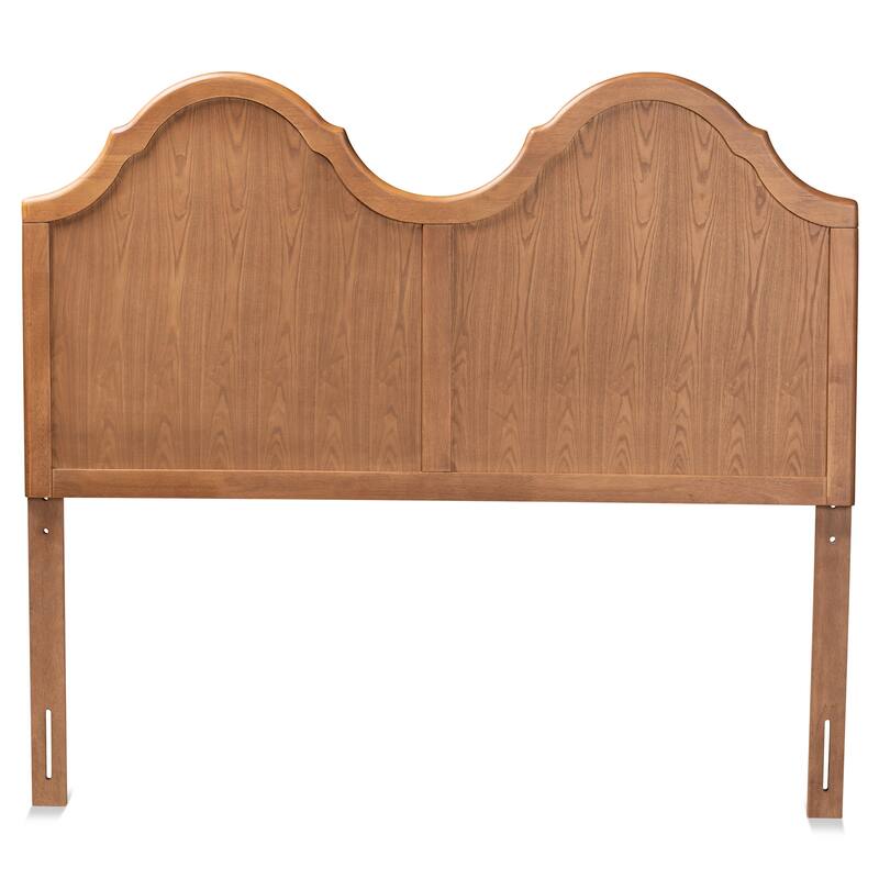 Tobin Vintage Classic Ash Walnut Wood Arched Headboard