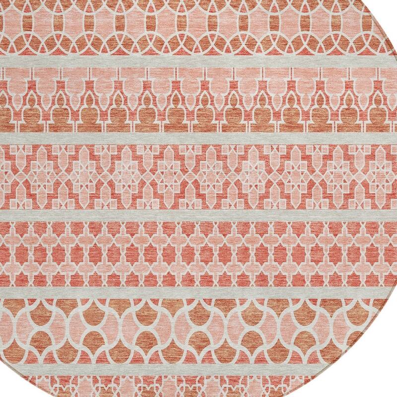 HomeRoots Quatrefoil Transitional Rectangle Outdoor Rug