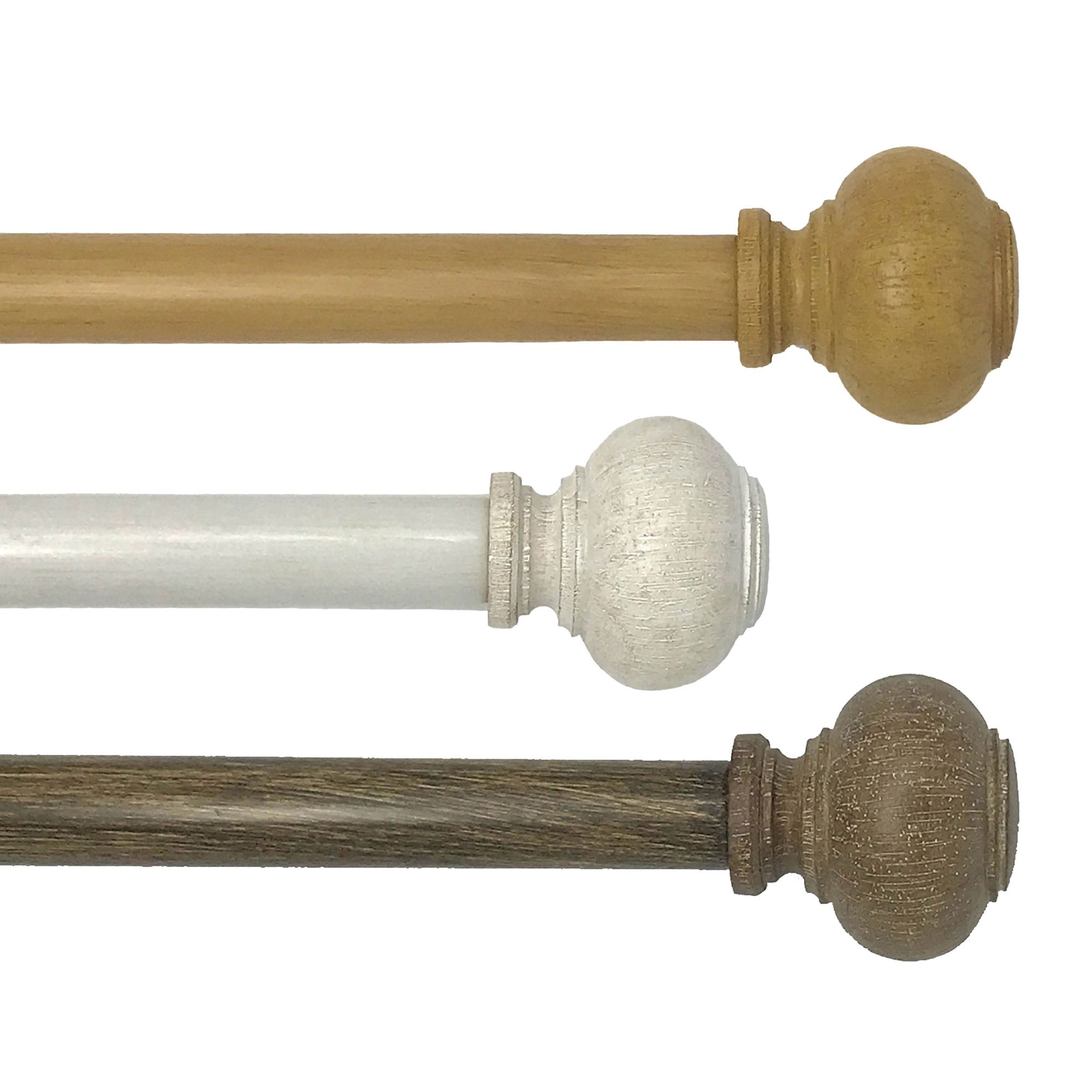 InStyleDesign Beret 1 inch Faux Wood Curtain Rod - On Sale - Bed Bath &  Beyond - 32008354