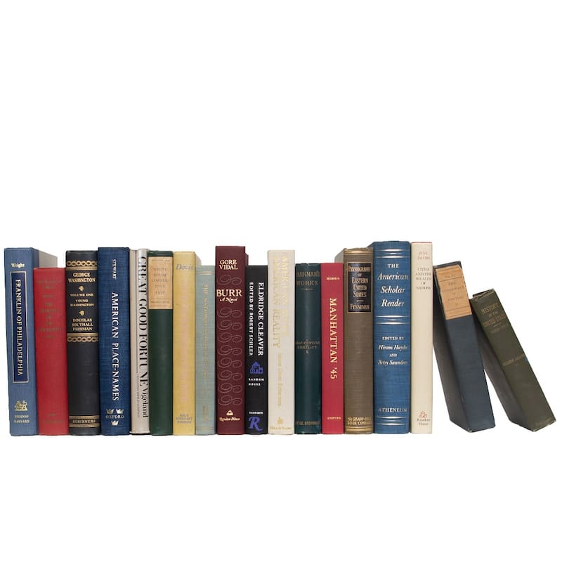 Books Decorative Accessories: Vintage American History: Subject By The Foot