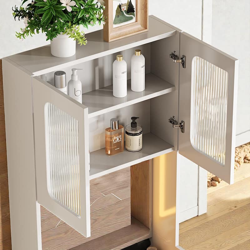 3-in-1 Vanity Table with LED Mirror, Flip-Top Makeup Desk, Storage Stool & Drawers, Adjustable Lighting Organizer