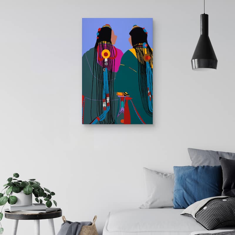 Tibetan Women by Synthia SAINT JAMES Canvas Art Print