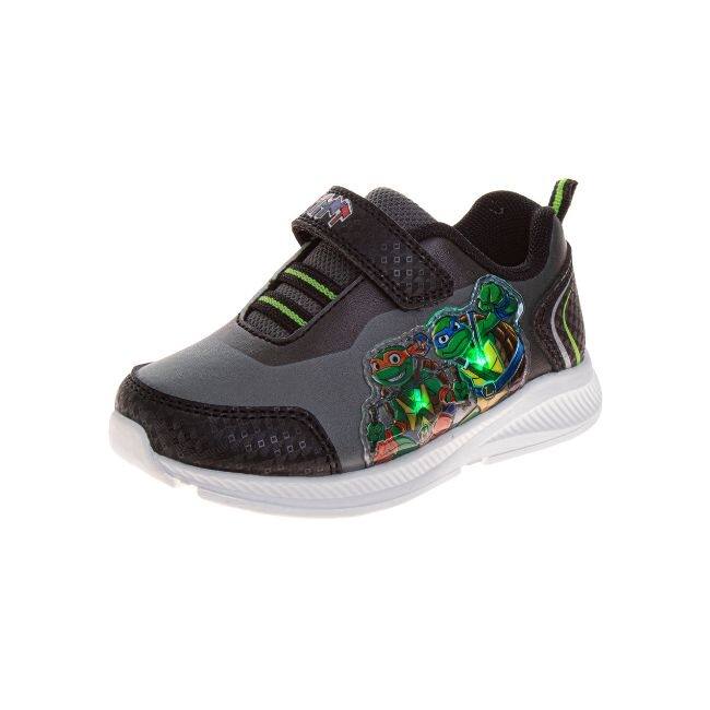 Teenage Mutant Ninja Turtles Boys' Light Up Sneakers (Toddler/Little Kids) - Gray/Black - 12