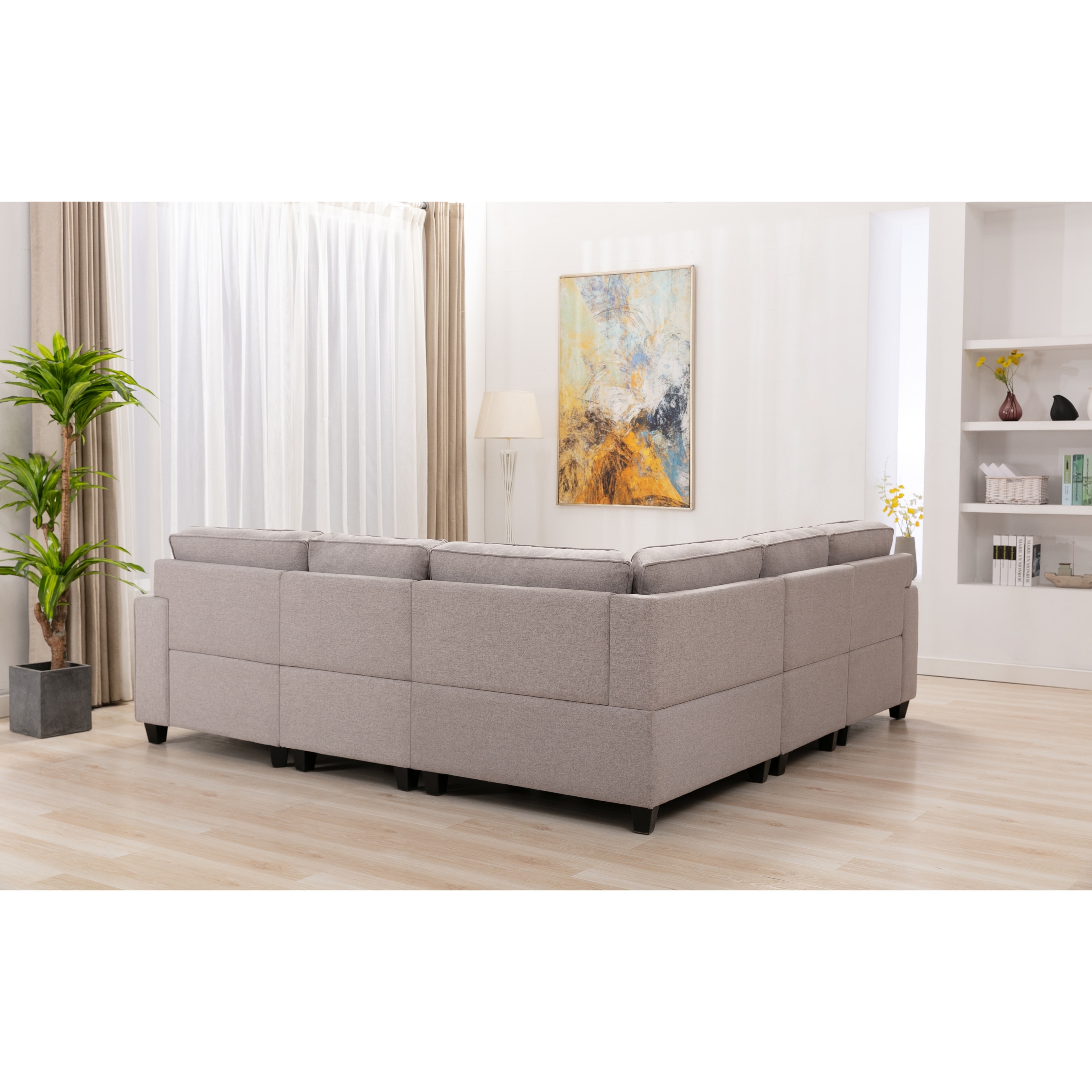 Weisman reversible modular sectional sales with ottoman