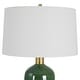 preview thumbnail 5 of 5, Uttermost Verdell Green Table Lamp - 29"H,   Shade 10"H x 17" Dia.