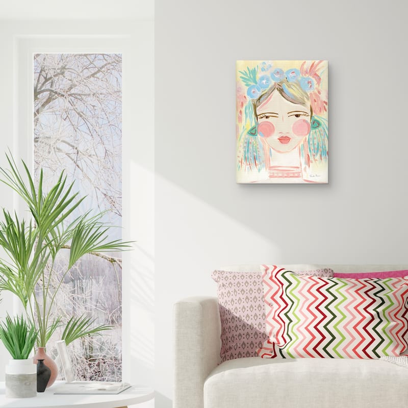 Fresh Face I Neutral Canvas Art Print