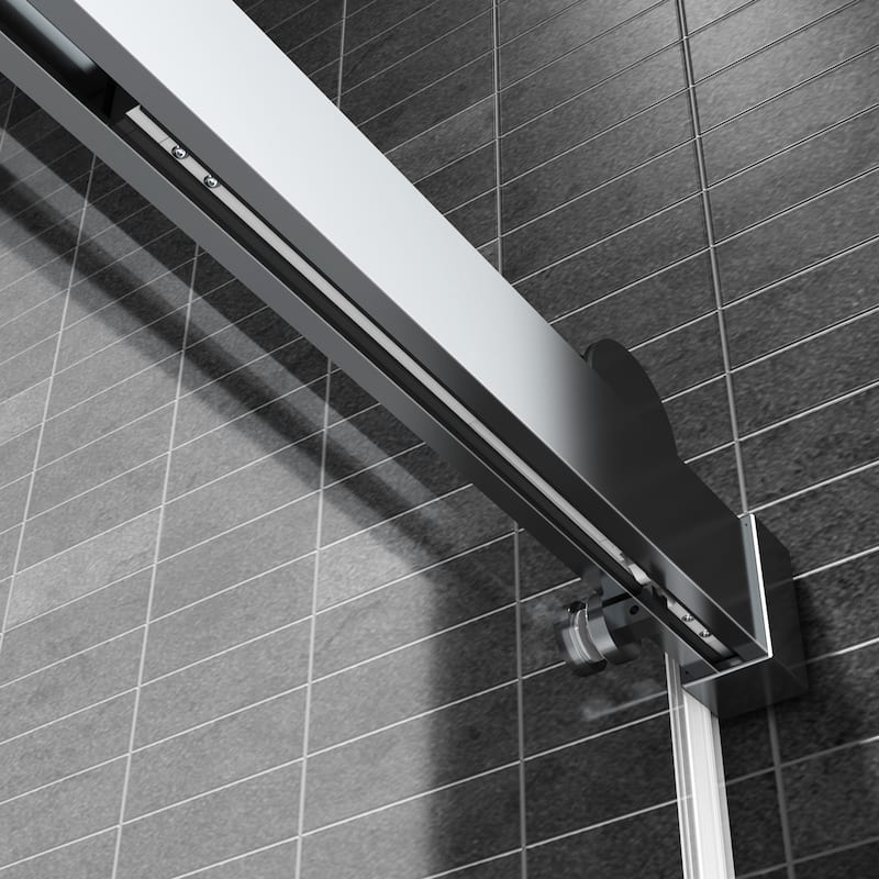 60" x 76" Single Sliding Frameless Soft-closing Shower Door - 60" x 76"