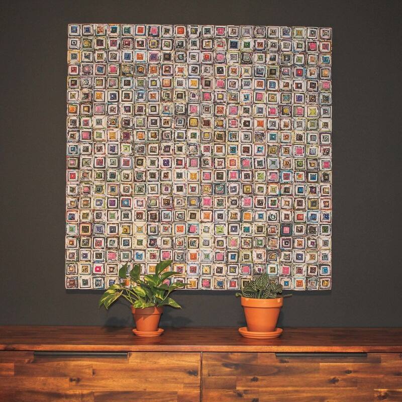 Handmade 40" Wall Deco, Kaleidoscope