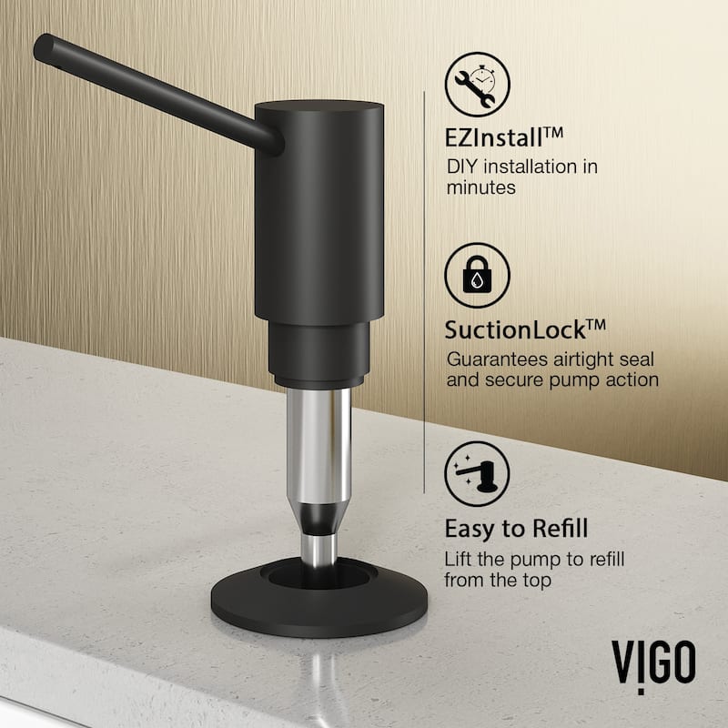 VIGO Greenwich 18" H Single Handle Pull-Down Sprayer Kitchen Faucet