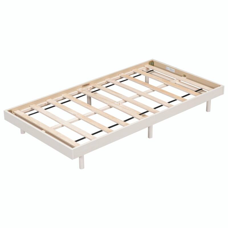 Contemporary Floating Platform Bed Frame