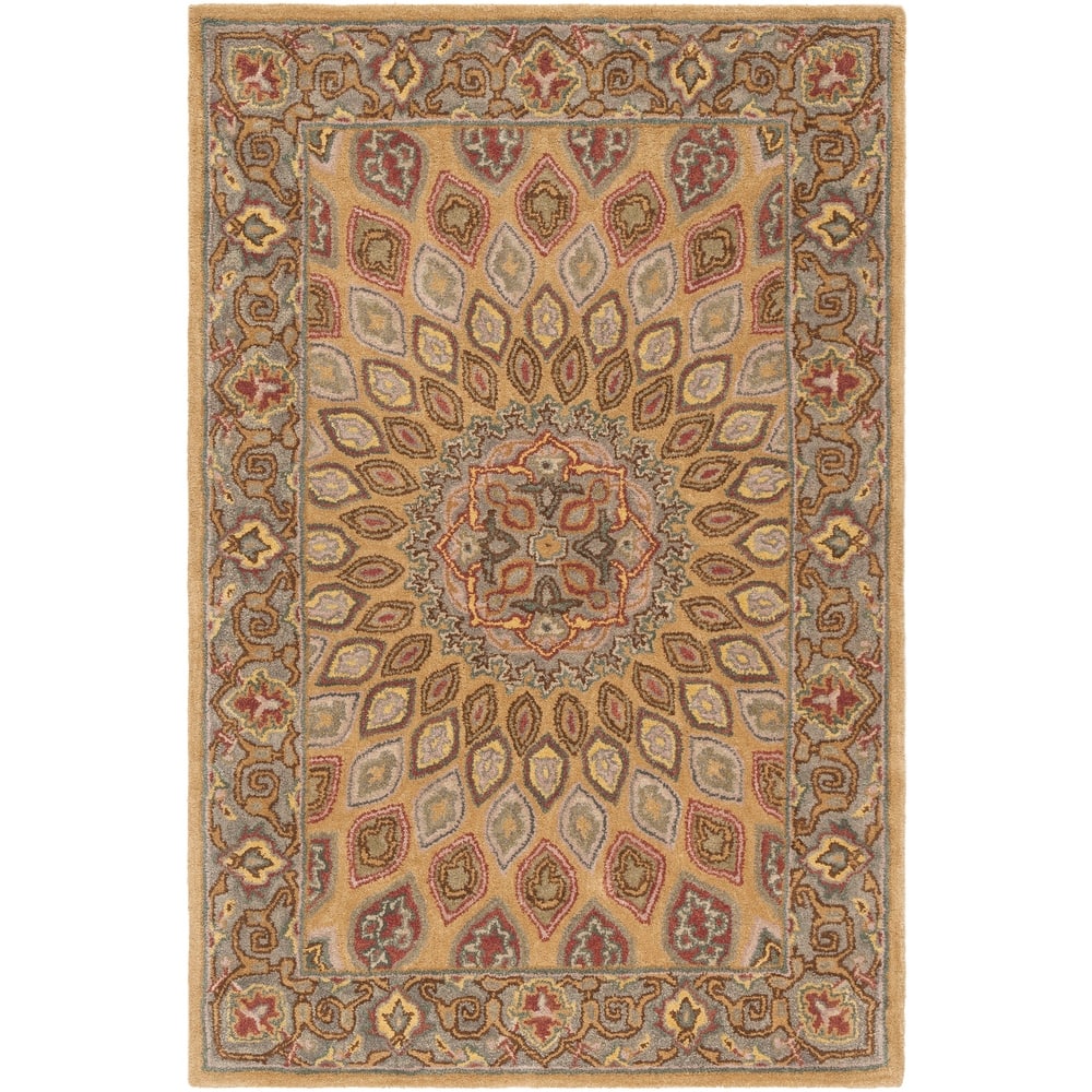 SAFAVIEH Handmade Heritage Wayfarer Traditional Oriental Wool Rug