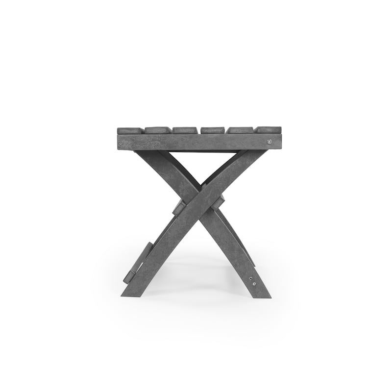 Santorini Fully Assembled All-Weather Recycled HDPE Outdoor Folding Side Table