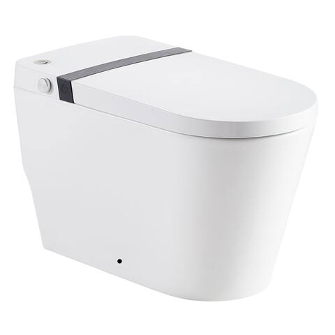 Elongated Smart Bidet with Heat Seat and Air Drying Function