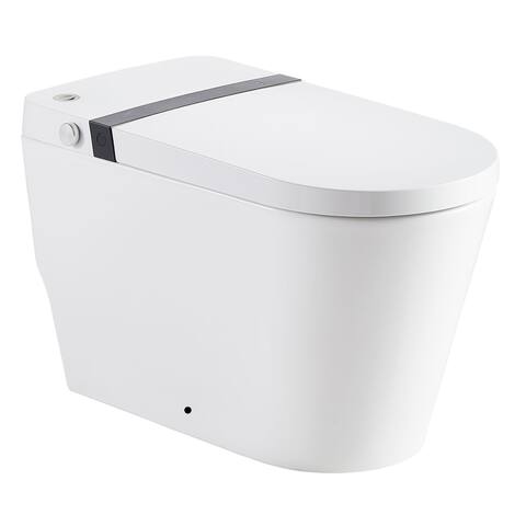 Multifunction U-shaped Smart Bidet Toilet Automatic Flush with Foot Sensor and Heat Seat