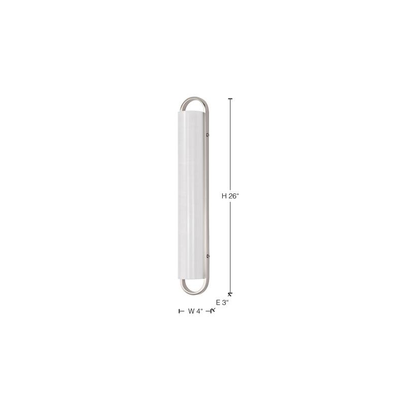 Velano 24 Inch LED Vanity Brushed Nickel Finish - Brushed Nickel