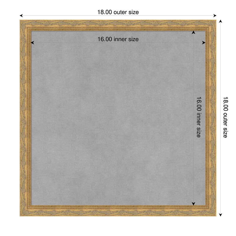 Amanti Art Mila Dark Gold Framed - 18 x 18 in - Mila Dark Gold