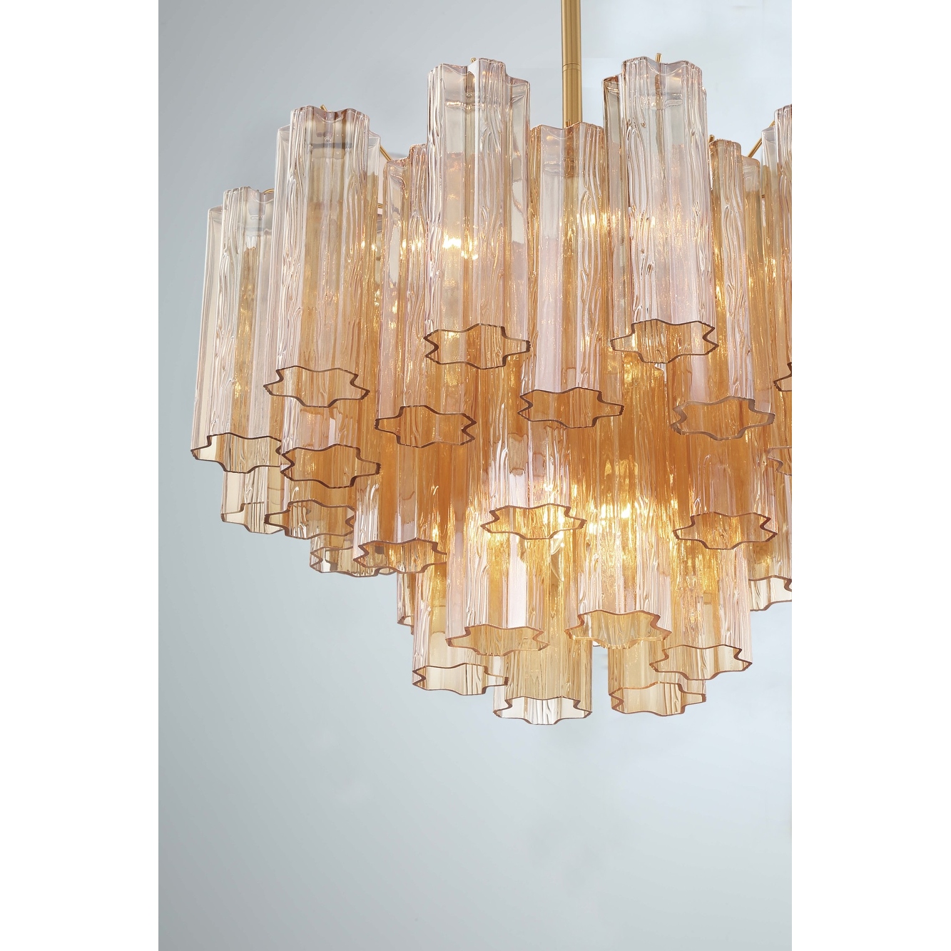 Crystorama Lighting Group ADD-308-AM Addis 9 Light 22" Wide Waterfall