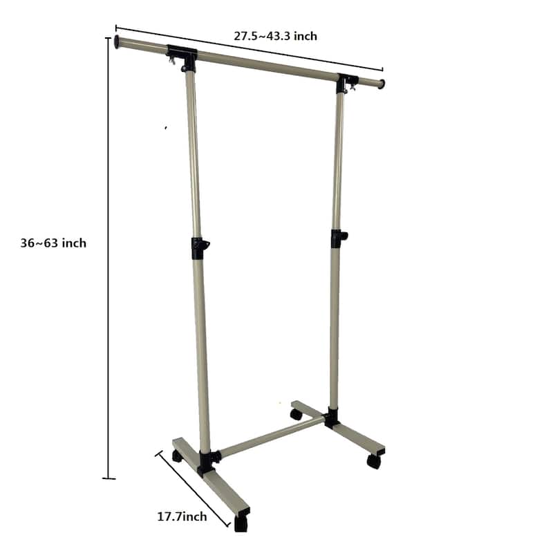 Short Clothing Racks for Hanging Clothes with Bottom Shelves and Wheels Heavy Duty Rolling Clothes Rack Kids Clothing Rack