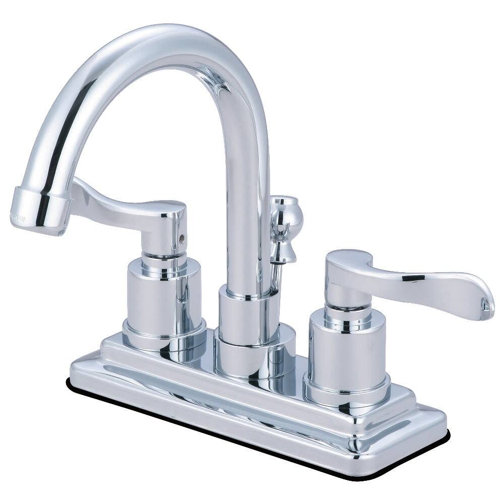 Kingston Brass NuWave 1.2 GPM Centerset Bathroom Faucet with Pop-Up