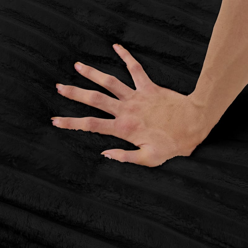 Roomfitters Living Room Compressed Chaise Lounge Foam Sofa Bed, Fluffy Corduroy Upholstered Cloud Couch with Deep Seat