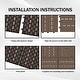 preview thumbnail 18 of 18, Domi 12" x 12" HDPE Plastic Resin Interlocking Deck Tiles, Waterproof Outdoor Patio Flooring with Drainage Design