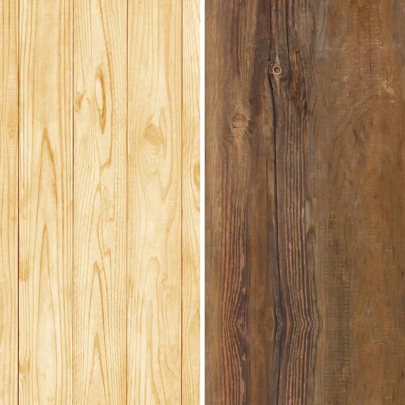 6 ft. Tall Double Sided Wood Grain Canvas Room Divider