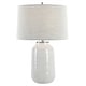 preview thumbnail 1 of 5, Uttermost Odawa White Farmhouse Table Lamp - 26"H, Shade 10"H x 17"Dia.