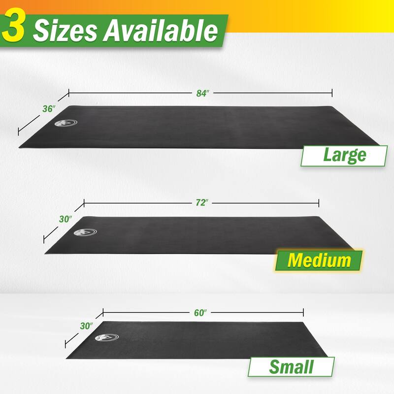 Wakeman Treadmill Mat - Home Gym Equipment Pad - Exercise Mat for Bike, Walking Pad on Hardwood or Carpet - Workout Mat
