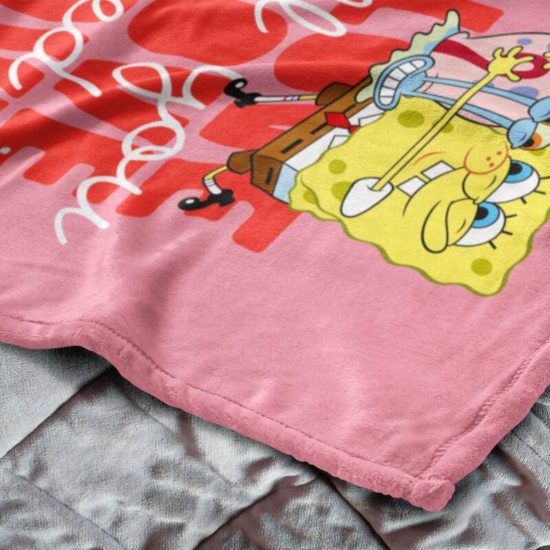 Nickelodeon Spongebob Need Love Silk Touch Throw Blanket