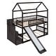 preview thumbnail 6 of 6, Twin Bunk Bed with 3 Drawers, Slide, Staircase, and Safety Guardrails
