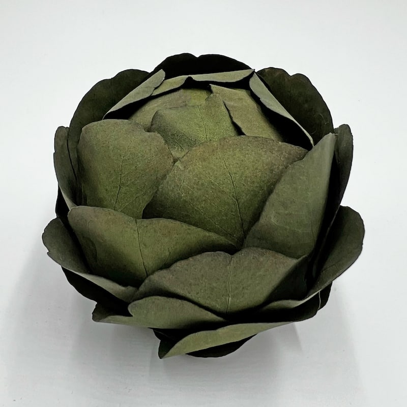 Preserved Decorative Real Leaves Topiary Ball - Magnolia ,Eucalyptus,Macadamia - Green - Set of 4