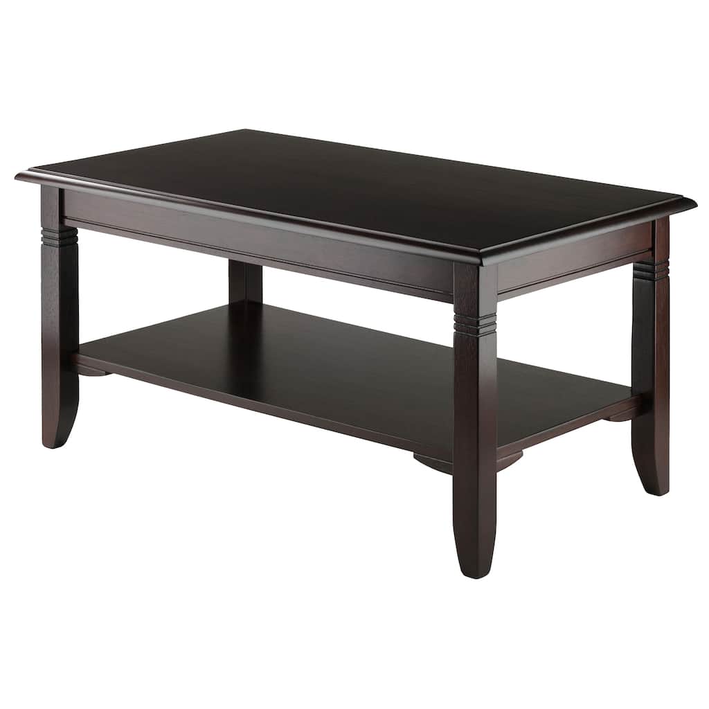Nolan Coffee Table, Cappuccino - 37"W x 21"D x 18"H