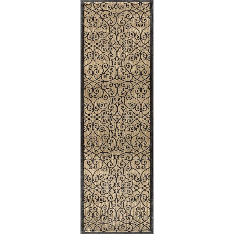 JONATHAN Y Ourika Textured Weave Indoor/Outdoor Area Rug
