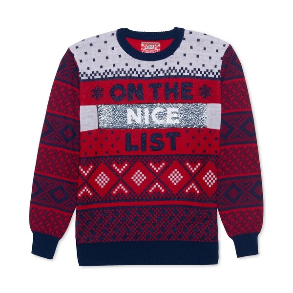 mens sequin sweater