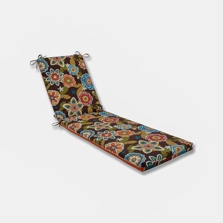 Pillow Perfect Annie/Westport Chocolate 36.5-in X 18-in Brown Patio Chair Cushion