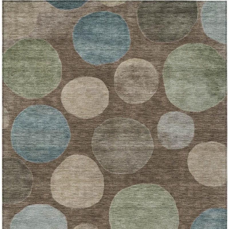 HomeRoots Geometric Transitional Rectangle Outdoor Rug
