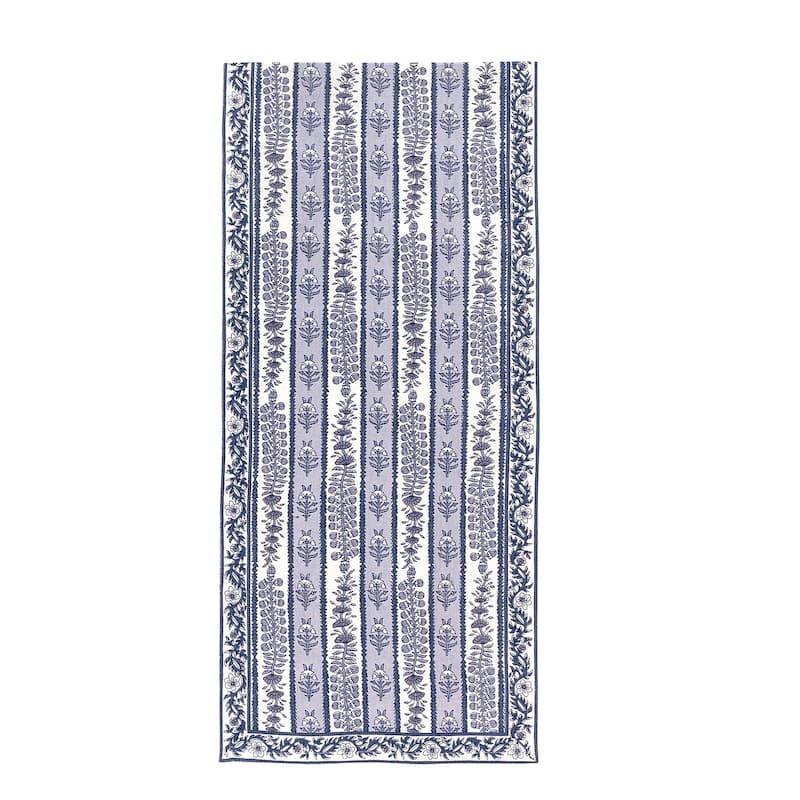 Couleur Nature Provence Avignon Runner - Blue/Marine - 16" x 72" - 16" x 72" - Single - 16" x 72" - Blue